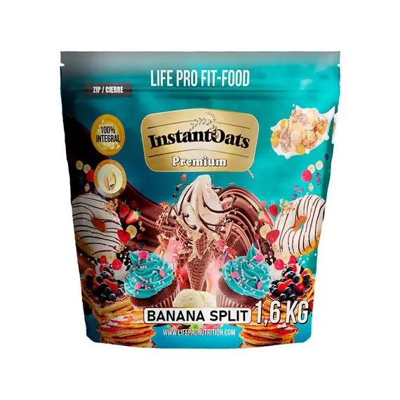 Flocons d'avoine 1.6kg Life Pro | Banane
