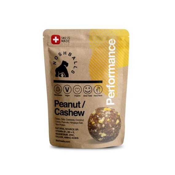 Performance Balls Erdnuss Cashew 40g Noshballs (Packung mit 20 Stück)