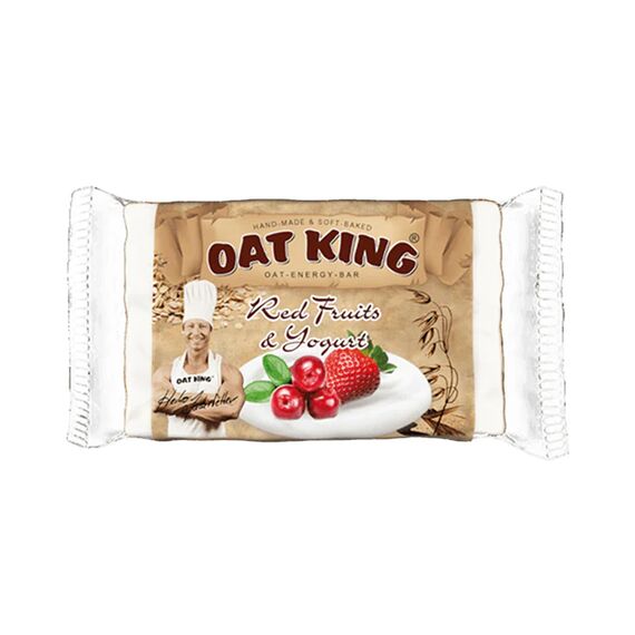 Barre de flocons d'avoine 95g Oat King (lot de 10) | Fruits rouges
