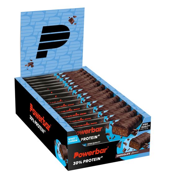 30% Protein+ 55g PowerBar (pack of 15) | Chocolate