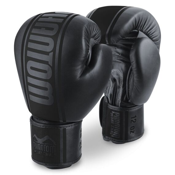 Boxhandschuhe MT-PRO - Blackout, Farbe: Schwarz, OZ: 14oz