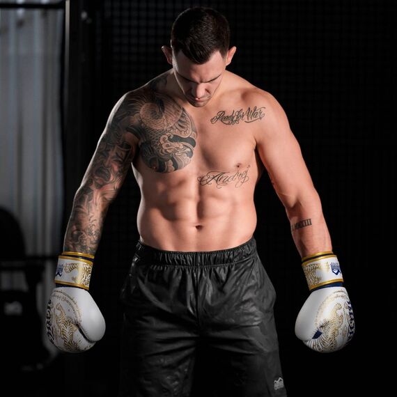 Gants de boxe Muay Thai - Limited Edition, Couleur: Blanc, OZ: 12oz, 7 image