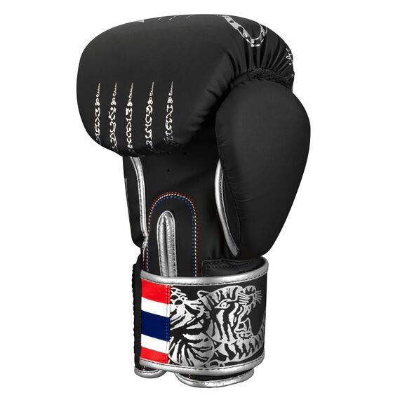 Boxing gloves Muay Thai - Limited Silver Edition, Colour: Schwarz, OZ: 10oz, 3 image