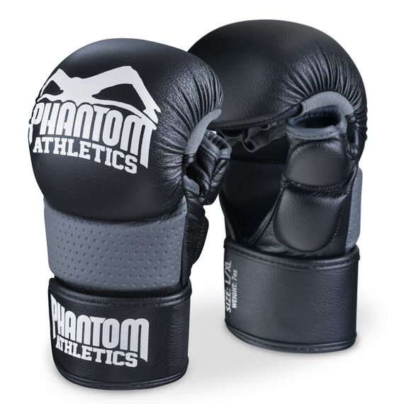 MMA Sparring Gloves, Size: S/M, Colour: Schwarz