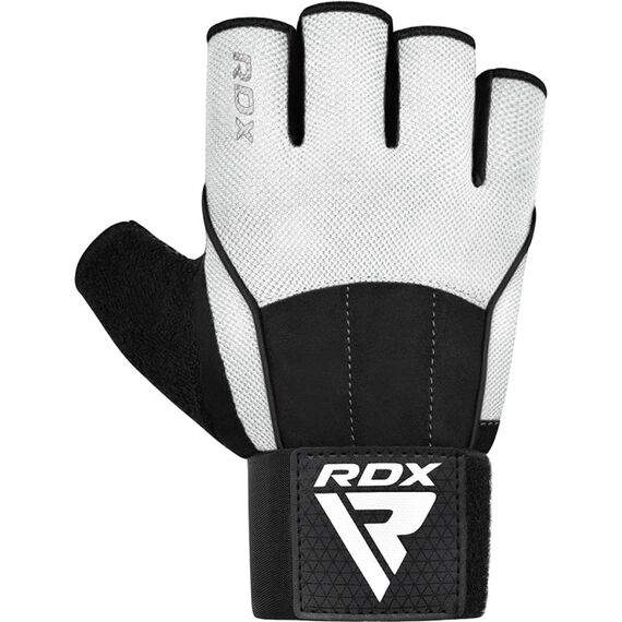 Gym Weight Lifting Gloves W3 with EVA padding, Size: S, Colour: Weiss, 2 image