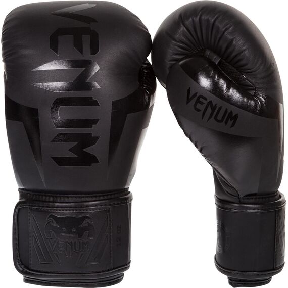 Venum Elite Boxing Gloves-Black, OZ: 10oz