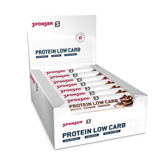 Protein Low Carbs Bar 50g Sponser (lot de 25) | Brownie