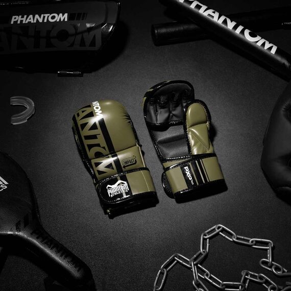MMA Sparring Gloves APEX, Size: S/M, Colour: Khaki, 8 image