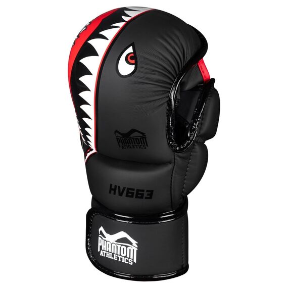 MMA Sparring Gloves, Size: S/M, Colour: Schwarz, 2 image