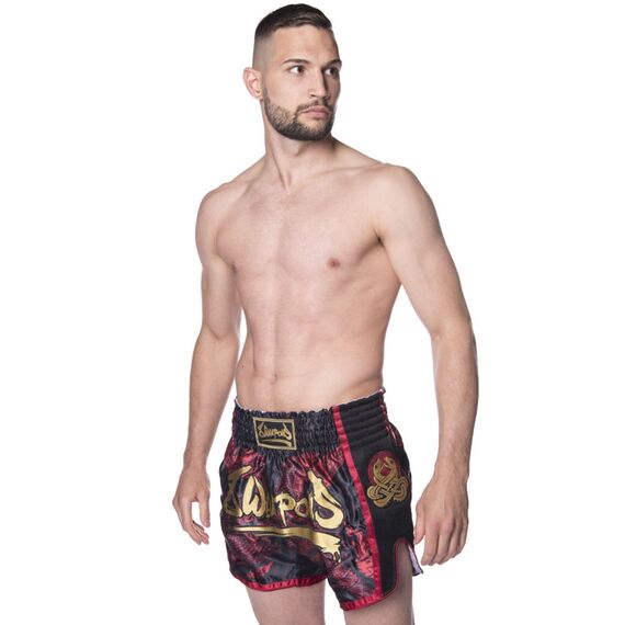 8 Weapons Muay Thai Shorts Super Mesh, Colour: Rot, Size: S, 6 image