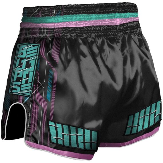 8 WEAPONS Muay Thai Shorts - Samurai 2.0 cyber XL, Size: XL, Colour: Schwarz, 2 image