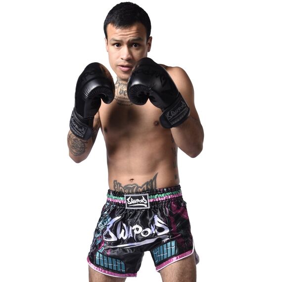 8 WEAPONS Muay Thai Shorts - Samurai 2.0 cyber XL, Size: XL, Colour: Schwarz, 3 image