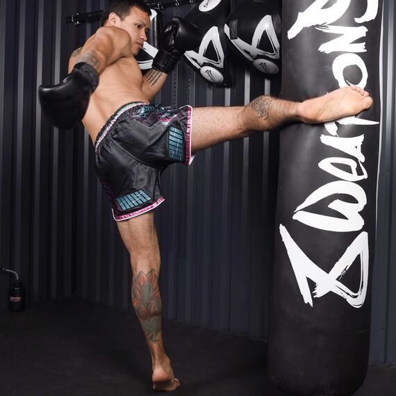 8 WEAPONS Muay Thai Shorts - Samurai 2.0 cyber XL, Size: XL, Colour: Schwarz, 4 image
