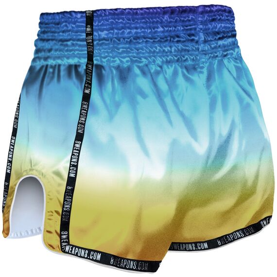 8 WEAPONS Muay Thai Shorts - Vivo Sunrise S, Size: S, Colour: Blue, 2 image
