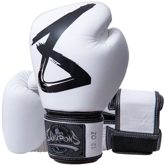 Boxhandschuhe - BIG 8 Premium, Farbe: Weiss, OZ: 10oz