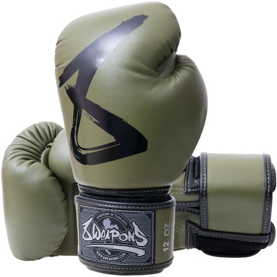 8 Weapons Boxing Gloves - BIG 8 Premium, Colour: Khaki, OZ: 16oz