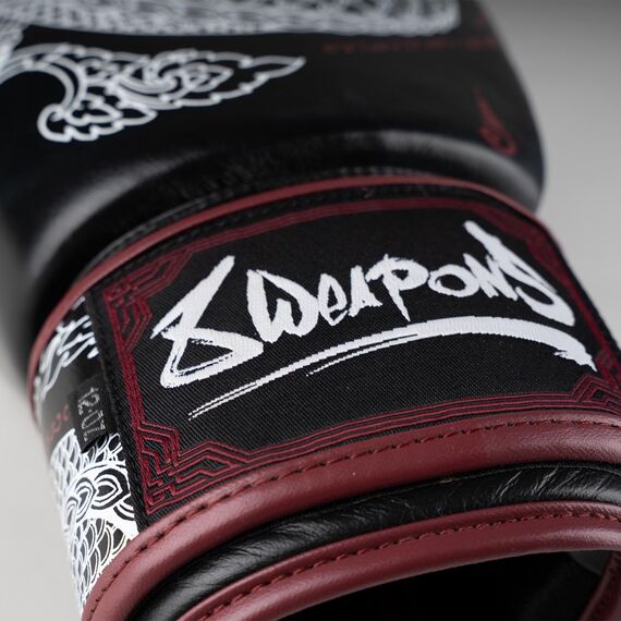 8 WEAPONS Boxing Gloves - Sak Yant Naga black 10 Oz, Colour: Schwarz, OZ: 10oz, 6 image