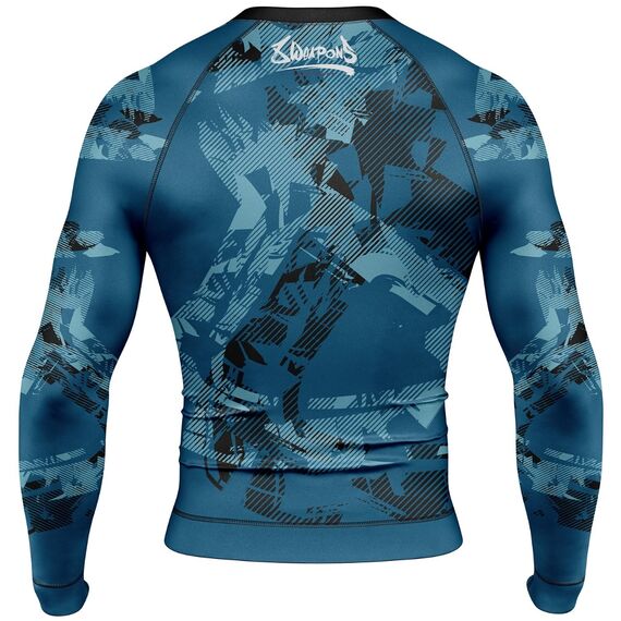 8 WEAPONS Rashguard, L/S, Hit 2.0, navy-black, M, Size: M, Colour: Blue, 2 image