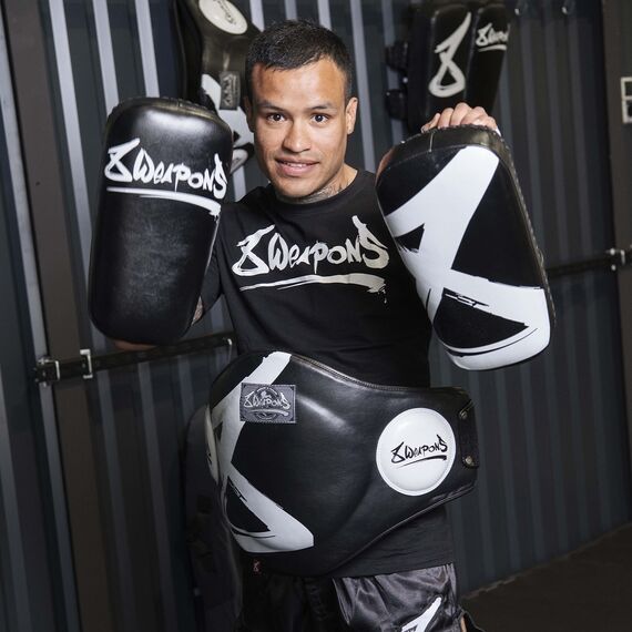 8 WEAPONS Belly Pad - BIG 8 black L, Size: L, Colour: Schwarz, 2 image