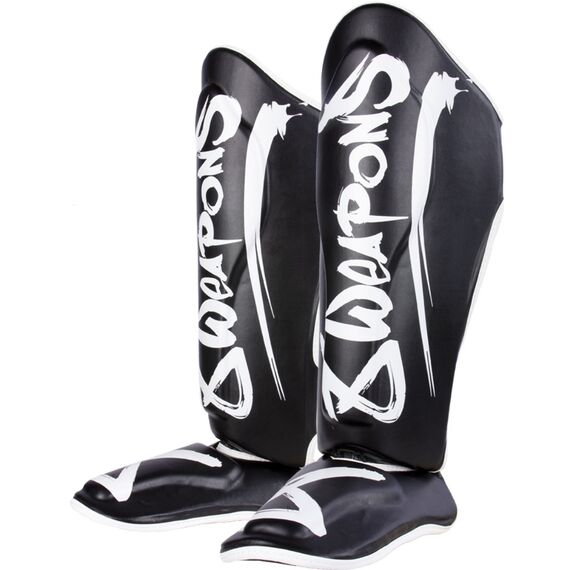 8 Weapons Shin Guards - Unlimited, Colour: Schwarz, Size: S