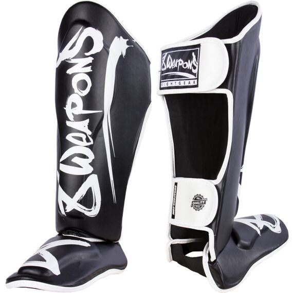 8 Weapons Shin Guards - Unlimited, Colour: Schwarz, Size: S, 5 image