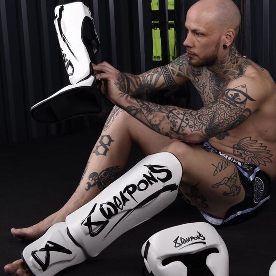 Shin Guards - Unlimited white XL, Size: XL, Colour: Weiss, 5 image