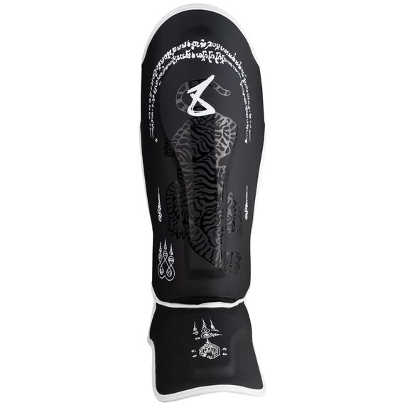 8 WEAPONS Shin Guards - Sak Yant Big Tiger black XL, Size: XL, Colour: Schwarz, 2 image