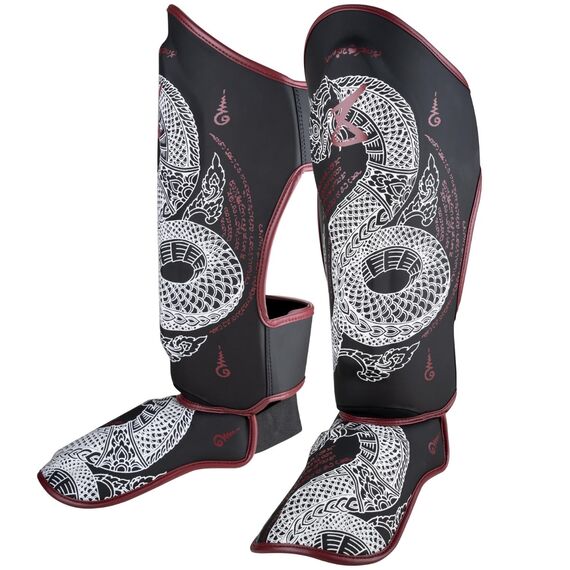 8 WEAPONS Shin Guards - Sak Yant Naga black S, Size: S, Colour: Schwarz, 2 image