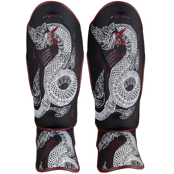 8 WEAPONS Shin Guards - Sak Yant Naga black S, Size: S, Colour: Schwarz, 3 image