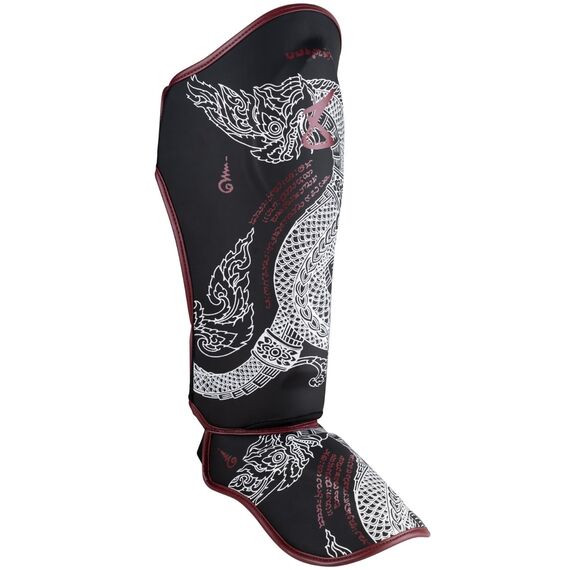 8 WEAPONS Shin Guards - Sak Yant Naga black S, Size: S, Colour: Schwarz, 7 image