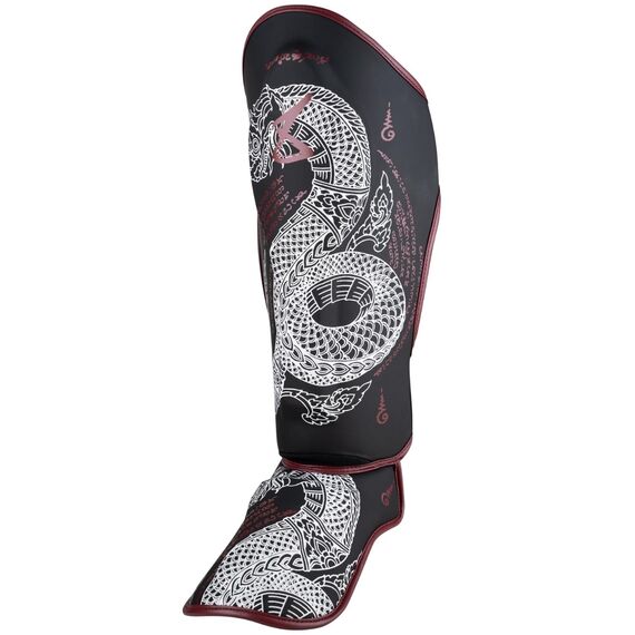 Protège-tibias  - Sak Yant Naga, Taille: XL, Couleur: Noir, 3 image