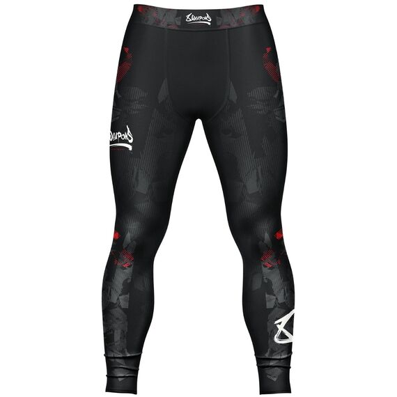 8 WEAPONS Compression Pants, Hit 2.0, black-red, S, Size: S, Colour: Schwarz