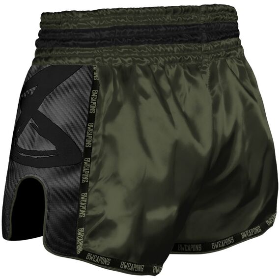 8 Weapons Muay Thai Shorts Carbon - Underworld, Colour: Khaki, Size: S, 2 image