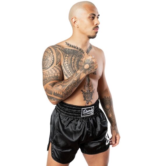 Shorts de Muay Thaï -Strike, Taille: XL, Couleur: Noir, 7 image