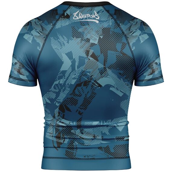 T-shirt de compression à manches courtes Hit 2.0, Taille: M, Couleur: Bleu, 2 image