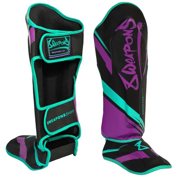 8 WEAPONS Shin Guards - Shift cyber S, Size: S, Colour: Violett