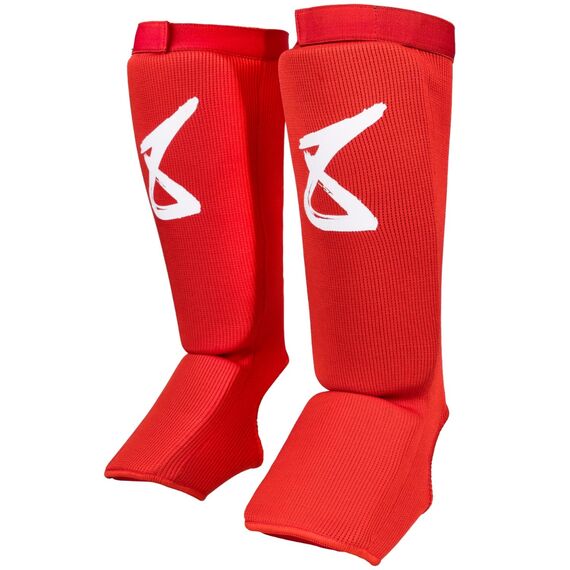 Schienbeinschoner - S8, Bekleidungsgrösse: S/M, Farbe: Rot