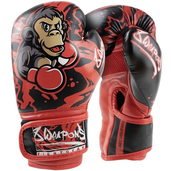 8 WEAPONS Kids Boxing Glove - Joe black-red 8 Oz, Colour: Rot, OZ: 8oz
