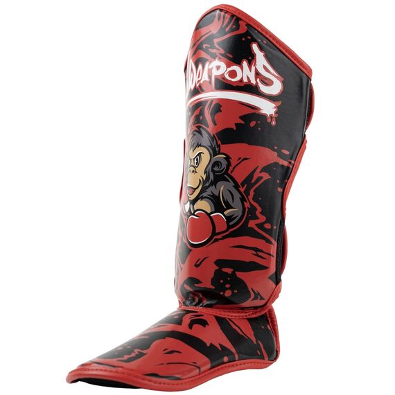 8 WEAPONS Kids Shin Guards - Joe black-red L/XL, Colour: Rot, Size: L-XL, 8 image