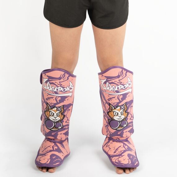 8 WEAPONS Kids Shin Guards - Jenny pink S/M, Colour: Rosa, Size: S-M, 2 image