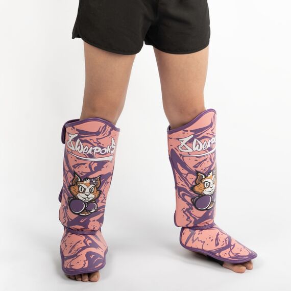 8 WEAPONS Kids Shin Guards - Jenny pink S/M, Colour: Rosa, Size: S-M, 3 image