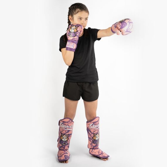 8 WEAPONS Kids Shin Guards - Jenny pink S/M, Colour: Rosa, Size: S-M, 4 image