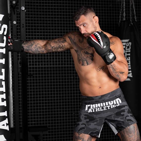 Gants de boxe Fight Squad, Couleur: Noir, OZ: 12oz, 4 image
