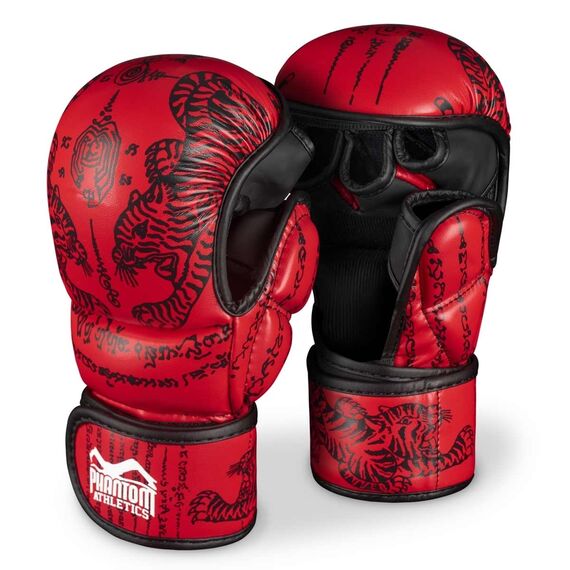 Gants de sparring MMA  Muay Thai, Taille: L/XL, Couleur: Rouge
