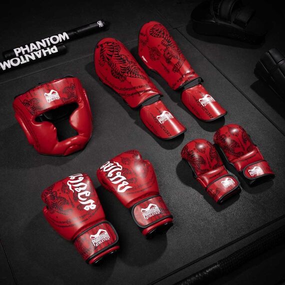 Gants de sparring MMA  Muay Thai, Taille: L/XL, Couleur: Rouge, 4 image