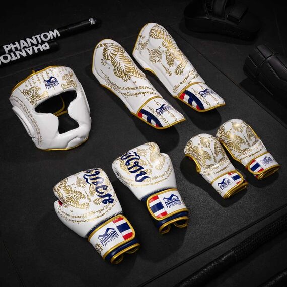 Muay Thai MMA  sparring gloves, Size: S/M, Colour: Weiss, 4 image