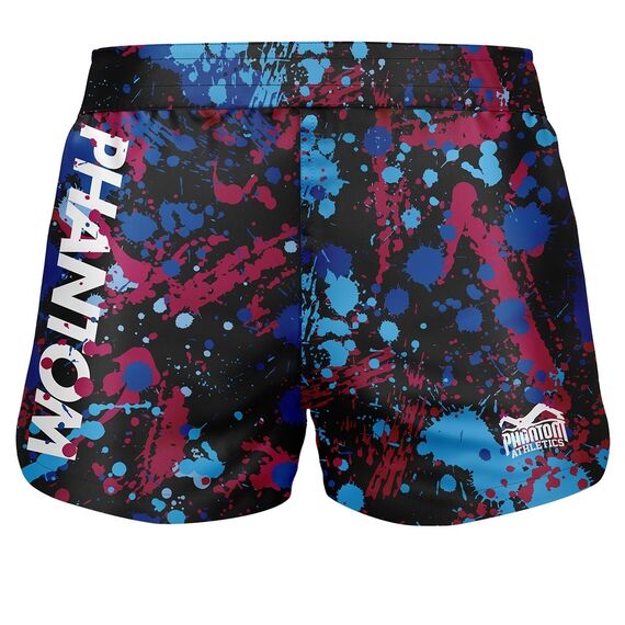 Fightshorts FUSION Splatter, Bekleidungsgrösse: XL, Farbe: Blau