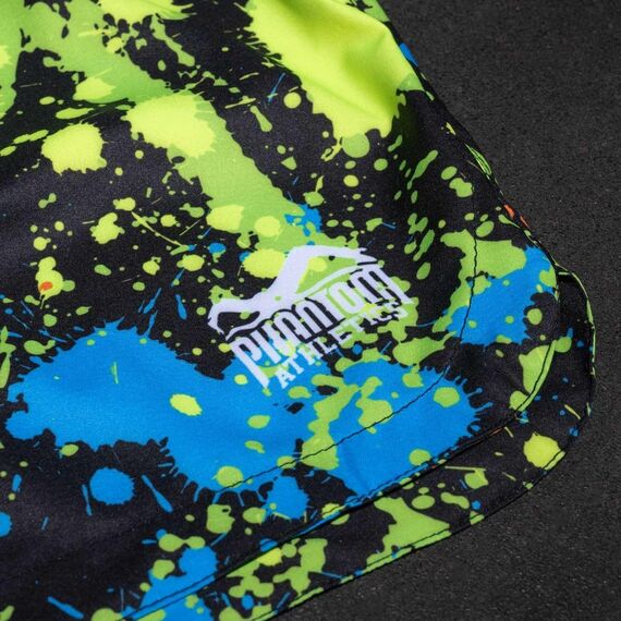 Fightshorts FUSION Splatter /Neon, Bekleidungsgrösse: M, Farbe: Grün, 3 image