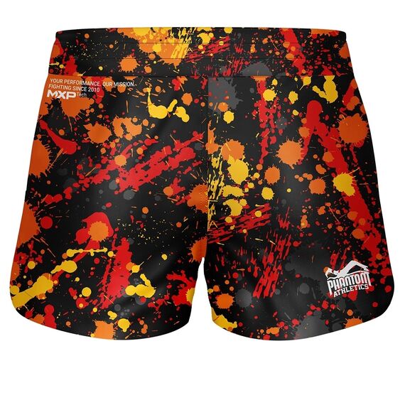 Fightshorts FUSION Splatter, Size: M, Colour: Rot, 2 image