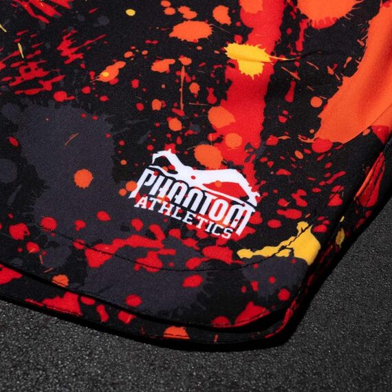 Fightshorts FUSION Splatter, Size: M, Colour: Rot, 4 image